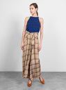 Safra Skirt Beige Checks by Christian Wijnants by Couverture & The Garbstore