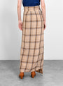 Safra Skirt Beige Checks by Christian Wijnants | Couverture & The Garbstore