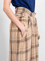 Safra Skirt Beige Checks by Christian Wijnants | Couverture & The Garbstore