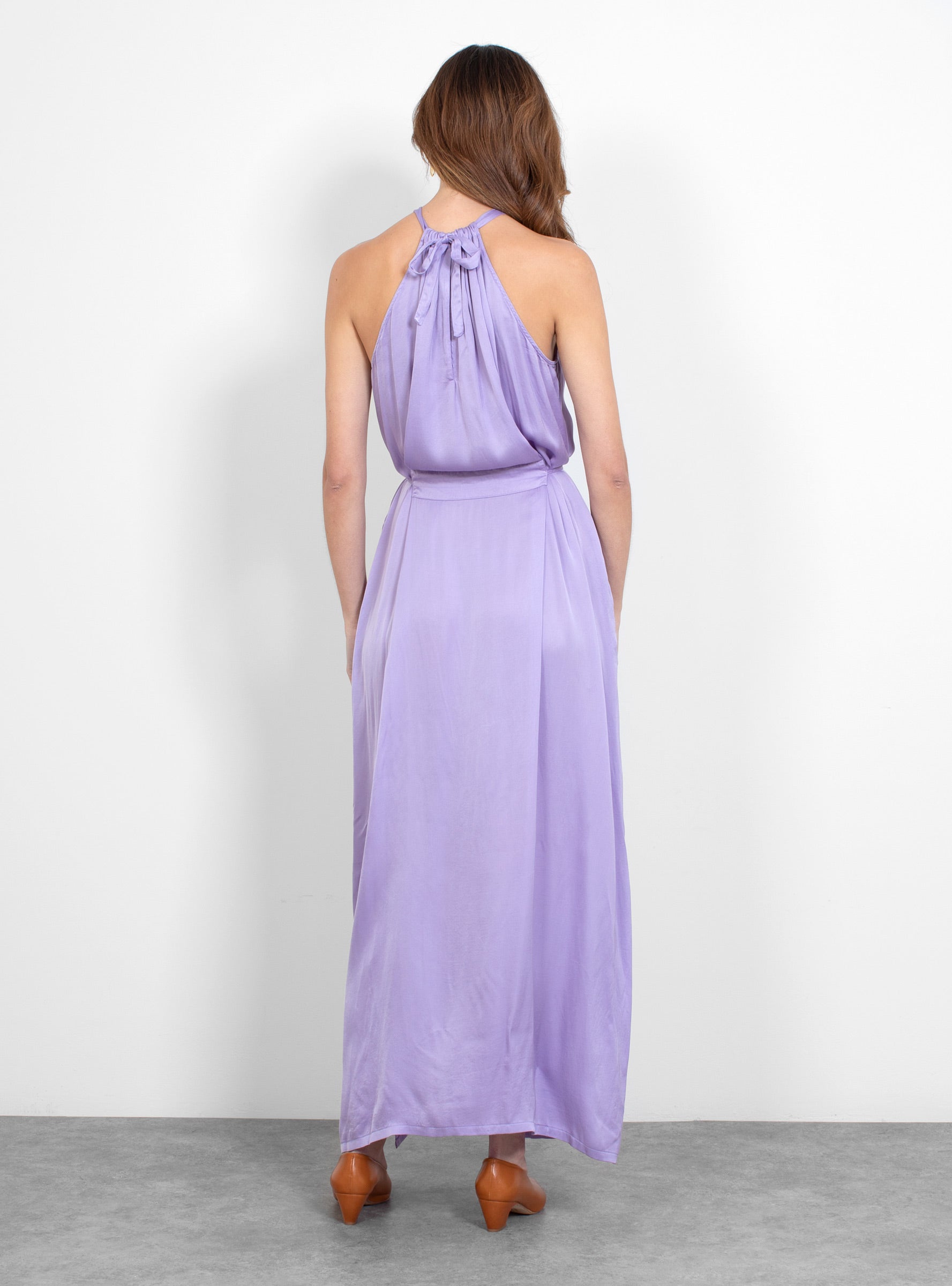 raquel allegra halter dress Raquel Allegra Halter Midi Dress in Black Size 2