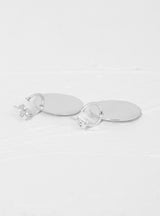 Large Imi Earrings Silver by Quarry | Couverture & The Garbstore