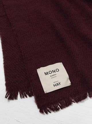 Mono Blanket Burgundy by Hay | Couverture & The Garbstore