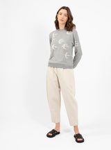 Hello Swallow Sweater Gray by Minä Perhonen | Couverture & The Garbstore