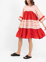 Petite Paloma Dress Pink & Red by YMC | Couverture & The Garbstore