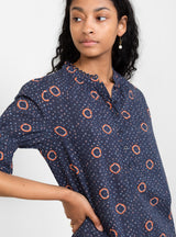 Alta Roll Sleeve Top Shibori Dot by Apiece Apart | Couverture & The Garbstore