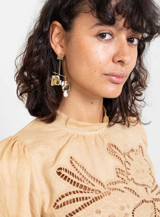 Badoula Gemdrops Earrings Bronze Green Ameth by Faris | Couverture & The Garbstore