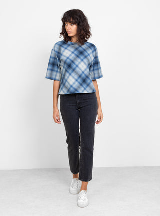Jupiter T-Shirt Blue Plaid by Rachel Comey by Couverture & The Garbstore