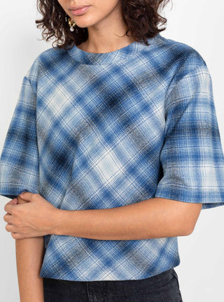 Jupiter T-Shirt Blue Plaid by Rachel Comey by Couverture & The Garbstore