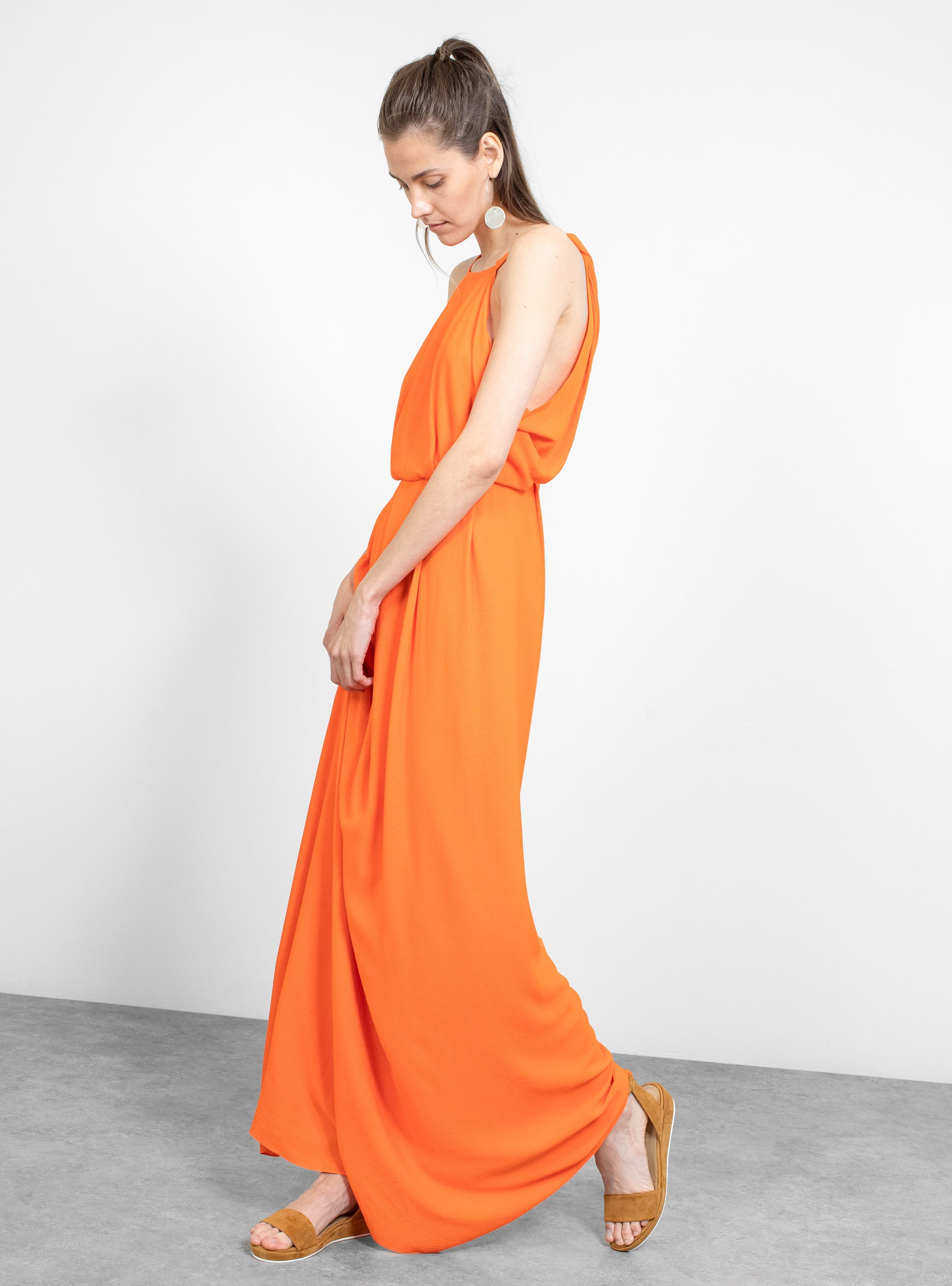 rachel comey orange dress Sema Dress Dark Blush / 8. / Manon Wool