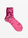 Laminated Silk Socks Rose by Maria La Rosa | Couverture & The Garbstore