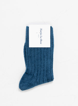 Mid Calf Socks Blue by Maria La Rosa | Couverture & The Garbstore