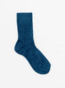 Mid Calf Socks Blue by Maria La Rosa by Couverture & The Garbstore