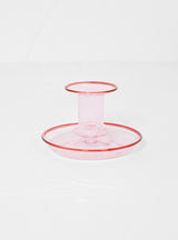Flare Glass Candle Holder Pink by Hay | Couverture & The Garbstore