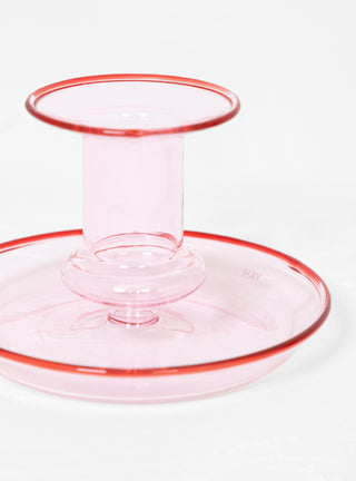 Flare Glass Candle Holder Pink by Hay | Couverture & The Garbstore