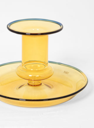Flare Glass Candle Holder Yellow by Hay | Couverture & The Garbstore