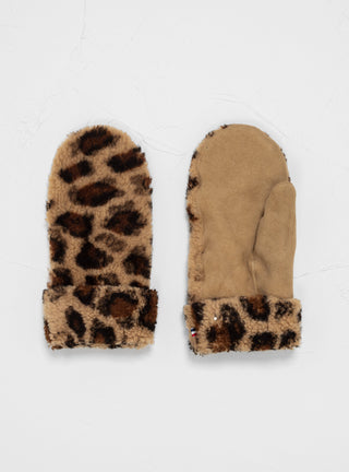 Sheepskin Mittens Leopard by Toasties | Couverture & The Garbstore