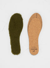 Sheepskin Insoles Safari Green by Toasties | Couverture & The Garbstore