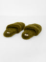 Sheepskin Hotel Slippers Safari Green by Toasties | Couverture & The Garbstore