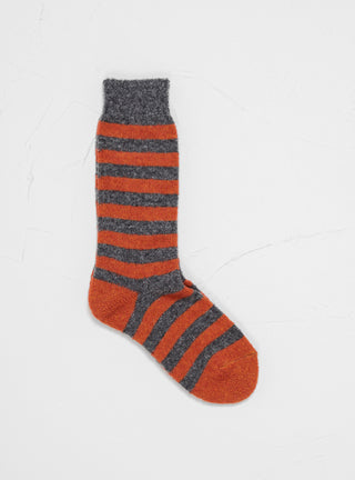 Cosmonaut Socks Dark Grey & Orange by Howlin' by Couverture & The Garbstore