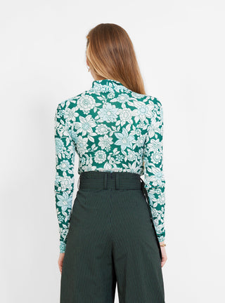 Taj Top Green Daisies by Christian Wijnants | Couverture & The Garbstore