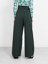 Prachi Wide Pants Navy & Green Stripe by Christian Wijnants | Couverture & The Garbstore