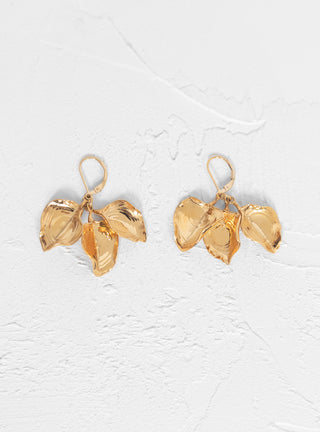 Bougainvillea Earrings 14k Gold Plated by Leigh Miller | Couverture & The Garbstore