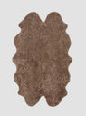 Short Wool Curl Sheepskin Rug Taupe by Natures Collection | Couverture & The Garbstore