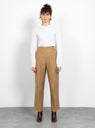 Pleated Baggy Trousers Camel by Chimala | Couverture & The Garbstore