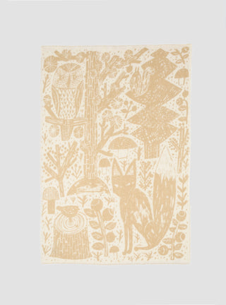 Metsikko Blanket Gold & White by Lapuan Kankurit | Couverture & The Garbstore