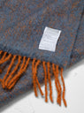 Revontuli Mohair Blanket Rust & Denim Blue by Lapuan Kankurit | Couverture & The Garbstore