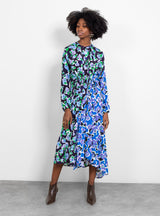 Danica Dress Navy Magnolia by Christian Wijnants | Couverture & The Garbstore