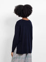Kate V Neck Jumper Navy by Christian Wijnants | Couverture & The Garbstore