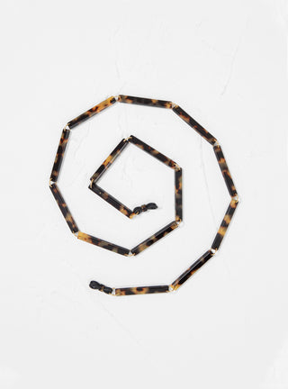Spaghetti Bio-Acetate Glasses Chain Dark Tortoiseshell by Orris London | Couverture & The Garbstore