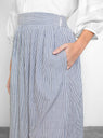 Annex Wide Leg Trousers Navy Stripe by Anaak | Couverture & The Garbstore