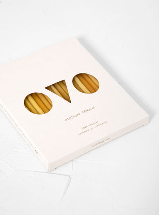20 Beeswax Birthday Candles by Ovo Things | Couverture & The Garbstore