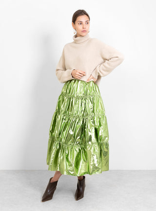 Eve Skirt Metallic Matcha by Rejina Pyo | Couverture & The Garbstore