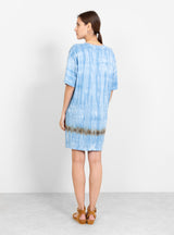 T-Shirt Dress Blue Stripe Tie Dye by Raquel Allegra | Couverture & The Garbstore