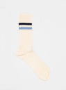 Bjarki Slub Stripe Socks Cloud Blue by Norse Projects | Couverture & The Garbstore