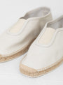Azarbe Leather Espadrille Off White by Hereu | Couverture & The Garbstore