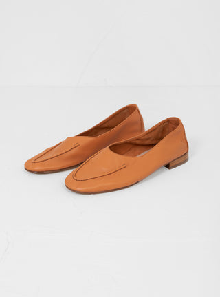Juliol Flat Leather Loafers Tan by Hereu | Couverture & The Garbstore
