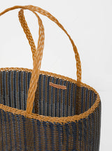 Medium Basic Basket Midnight Blue & Tabacco by Palorosa | Couverture & The Garbstore