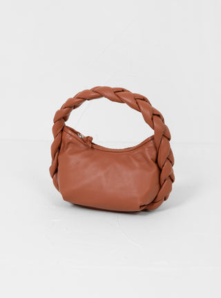 Espiga Mini Braided Handle Tote Bag Chestnut by Hereu | Couverture & The Garbstore