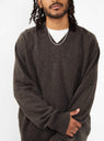 V-neck Sweater Brown by mfpen | Couverture & The Garbstore