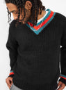 Mohair-Blend Tennis Sweater Black by Stüssy | Couverture & The Garbstore