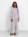 Stripe Dress Plum Stripe by Nina Leuca | Couverture & The Garbstore