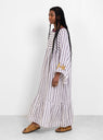 Stripe Dress Plum Stripe by Nina Leuca | Couverture & The Garbstore