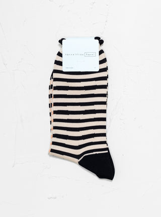 Not A Zig Zag Crew Socks Black by Hansel From Basel by Couverture & The Garbstore