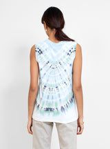 Fitted Muscle Top Minty Tie Dye by Raquel Allegra | Couverture & The Garbstore