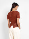 Result Crochet T-Shirt Rust by Rachel Comey | Couverture & The Garbstore