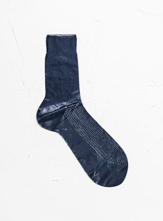 Ribbed Laminated Socks Navy by Maria La Rosa | Couverture & The Garbstore